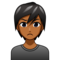 Person Pouting - Medium Black emoji on Emojidex